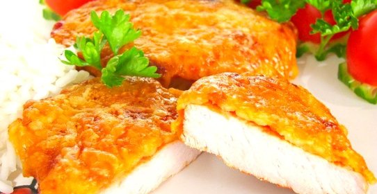 Свинина в сырной корочке