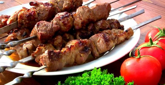 Шашлык из телятины на гриле
