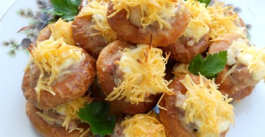 Бублики фаршированные мясом