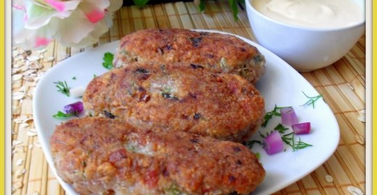 Котлеты из многозерновых хлопьев