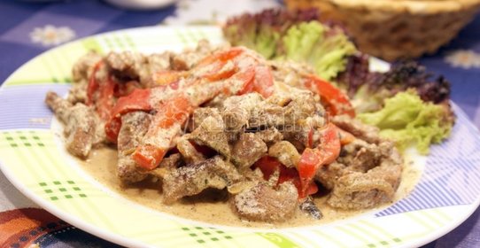 Бефстроганов из говядины