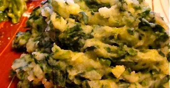 Пюре со шпинатом