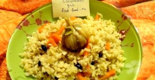 Пряный плов без мяса