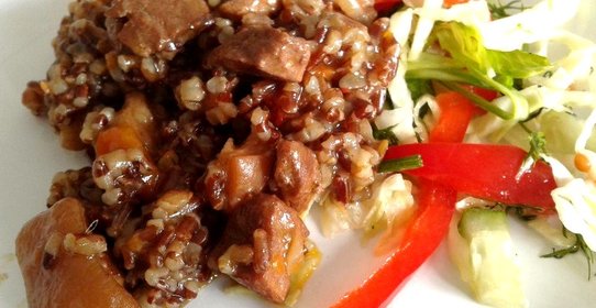 Плов из красного риса