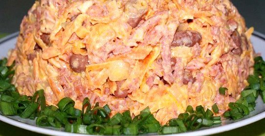 Мужской салат Пока жена в роддоме