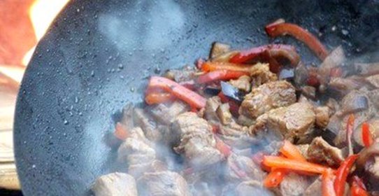 Свинина на огне