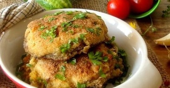 Грибной шницель