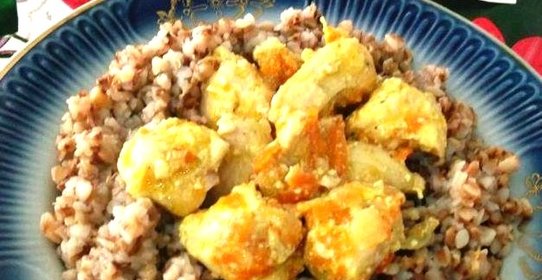 Мясо в белом соусе