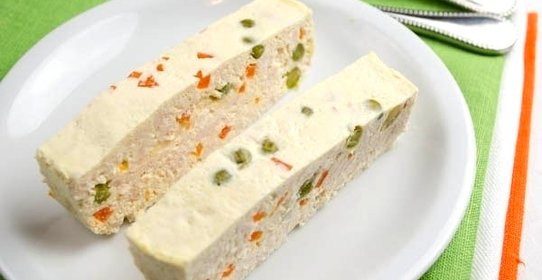 Куриное суфле с овощами на пару