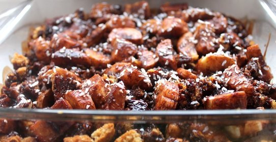 Шоколадно-Банановый торт на песочной основе