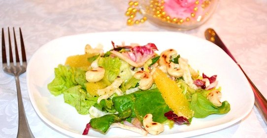 Овощной салат с фенхелем и апельсином