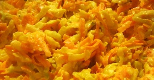 Простой салат из редьки