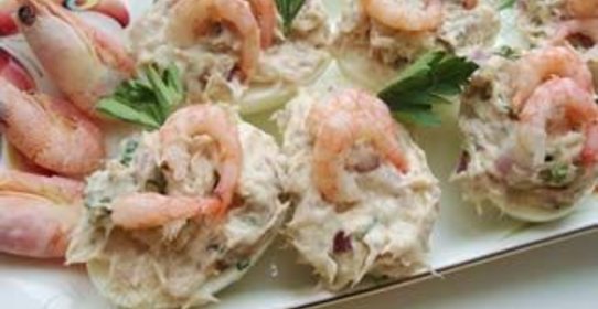 Мусс из тунца и креветок