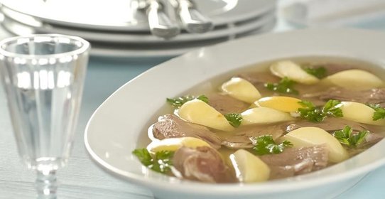 Заливное из утки с яблоками