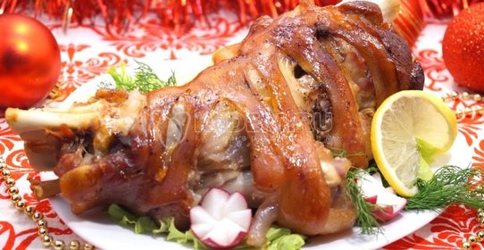 Рулька запеченная в рукаве