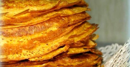 Блины с морковью