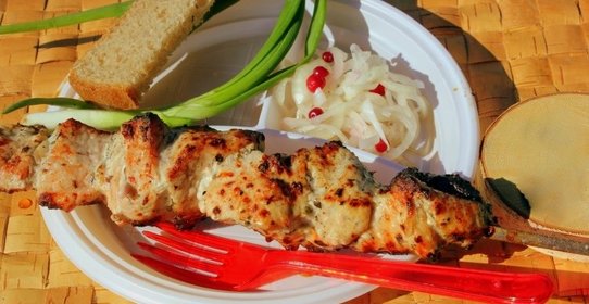 Диетический шашлык из индейки