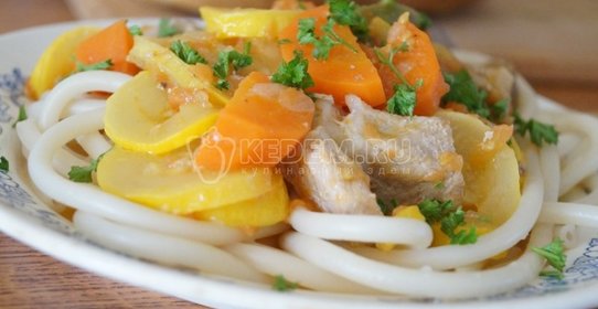 Свинина с овощами