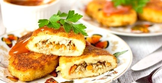 Картофельные зразы с мясом
