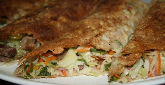 Домашняя шаурма С дымком (или Как пристроить вчерашний шашлык)