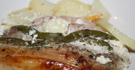 Пергаментные конверты со свининой и овощами