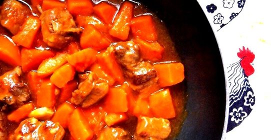 Тыква со свининой