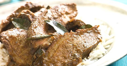 Говядина с перцем и карри