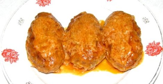 Голубцы ленивые в сметанном соусе