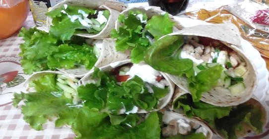 Тортилья с курицей