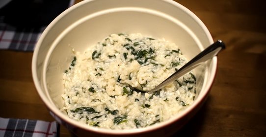 Ризотто со шпинатом