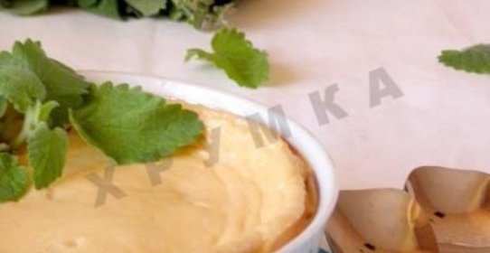 Запеченный крем из ряженки