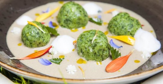 Картофельные ньокки из шпината