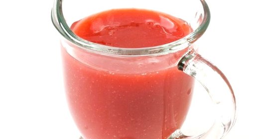 Соус для десерта из клубники и томатов