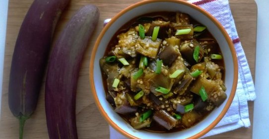 Салат из баклажанов с имбирем