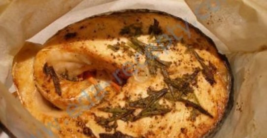 Семга с лимоном запеченная в духовке