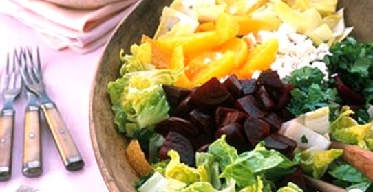 Салат со свеклой, апельсинами и эндивием