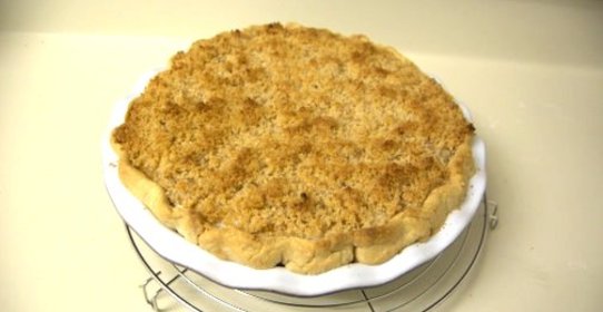 Персиковый пирог со сметанным кремом