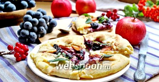 Мини-галеты с творогом и яблоком