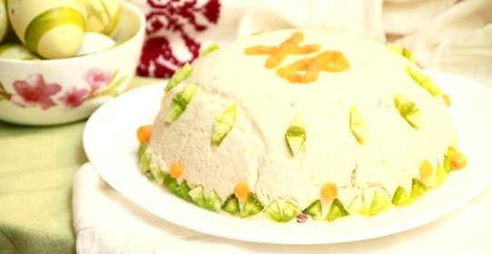 Пасха со сметаной и маслом