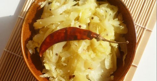 Капуста с кокосом