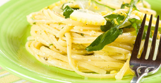 Феттучини с лимоном