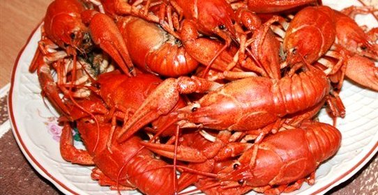 Раки в белом вине