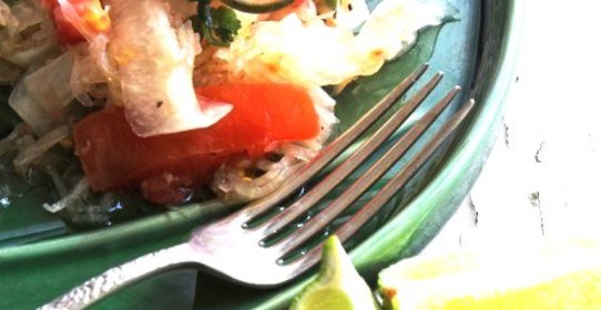 Папайя с чили, имбирем и лаймом