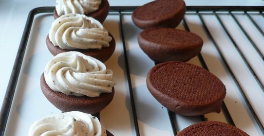 Печенье с ванильным кремом