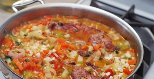 Жаркое из баранины с овощами