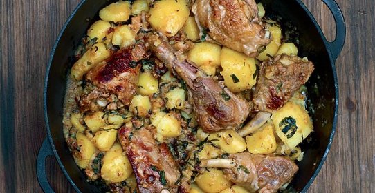 Казан-кабоб из цесарки