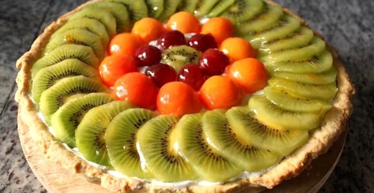 Фруктовый тарт с кремом шантильи