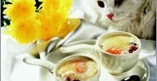 Яйца-кокот с шампиньоновым пюре