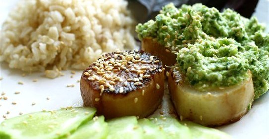 Стейк из редьки дайкон