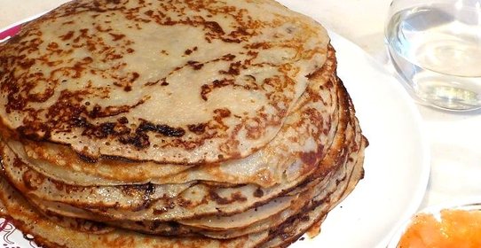 Постные блины из гречневой муки